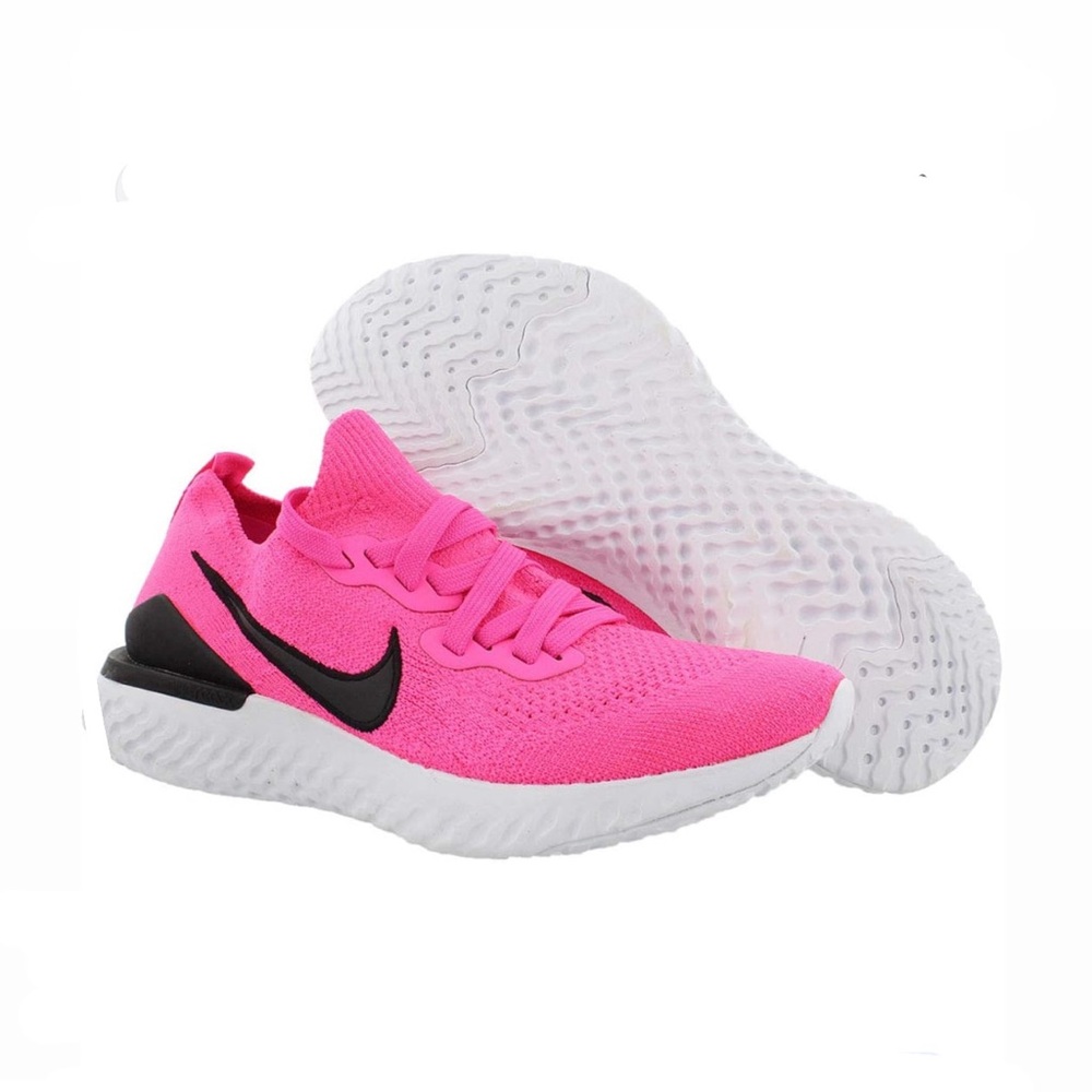 Nike Womens Epic React Flyknit Pink Running Shoes size 7.5